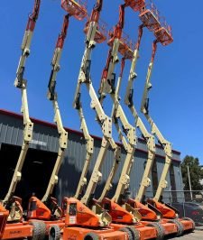 صورة اعلان : 5️⃣ ⭐ Telescopic Boom Lift Rental Saudi Arabia Dammam Khobar Ras Tanura – Long Reach