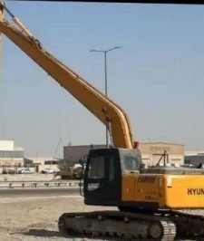 صورة اعلان : حفارات بكلينات ذراع طويل بوم طويل للايجار