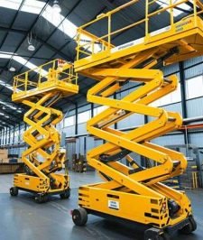 صورة اعلان : سيزر لفت للإيجار في الدمام / منصات رفع 2026 🏗️⭐ سيزر لفت للإيجار في الدمام – Scissor lift for rent in Dammam