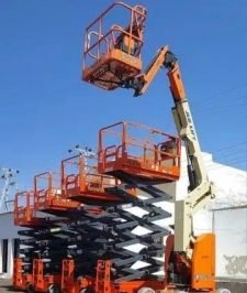 صورة اعلان : سيزرلفت للايجار سيزر لفت سيزرلفتات للايجار scissorslift rent