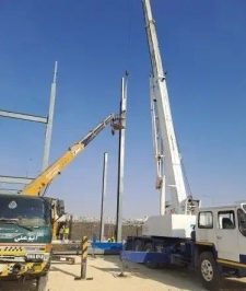 صورة اعلان : تأجير كرينات ورافعات