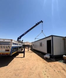 صورة اعلان : للايجار كرين 10 طن لنقل الغرف الجاهز والبركسات