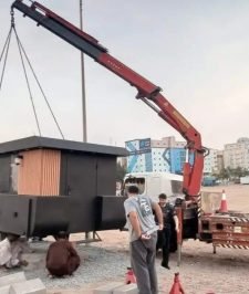 صورة اعلان : للايجار ونش سطحه كرين رافعات دينا ونش باسكت