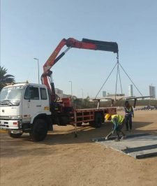 صورة اعلان : للايجار. ونش سطحه كرين رافعات دينا ونش باسكت