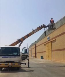 صورة اعلان : رافعة عمال سله مان لفت سيزر لفت كرين سله كرين 7 طن