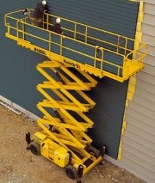 صورة اعلان : scissors life manlift for rent forklift jcb Tlahander b