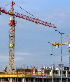 صورة اعلان : تاور كرين ايجار بيع صيانة تركيب فك رافعات برجية ومصاعد خارجية سلات Tower crane rental, sale , hire