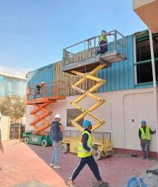 صورة اعلان : تاجير سيزرلفت تاجير مانلفت ايجار رافعة مقصية سقالة عمال