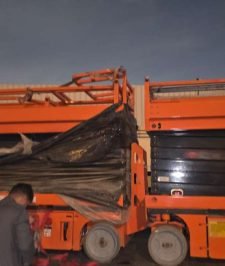 صورة اعلان : سيزر لفت للإيجار بالجبيل والدمام | رافعات مقصية مطابقة لـ Aramco & Sabic