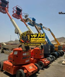 صورة اعلان : مان لفت للايجار | بوم لفت للايجار | رافعة ذراعية ومفصلية للايجار 12 16 18 20 22 28 32 36 40 متر | تأجير رافعات عمال