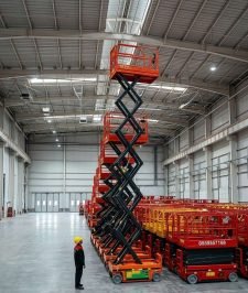 صورة اعلان : سيزر لفت للإيجار في الدمام / منصات رفع 2026 🏗️⭐ سيزر لفت للإيجار في الدمام – Scissor lift for rent in Dammam