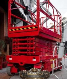 صورة اعلان : سيزر لفت 12متر للإيجار في جدة – رافعات مقصية 12متر للإيجار في جدة الدمام كهربائي